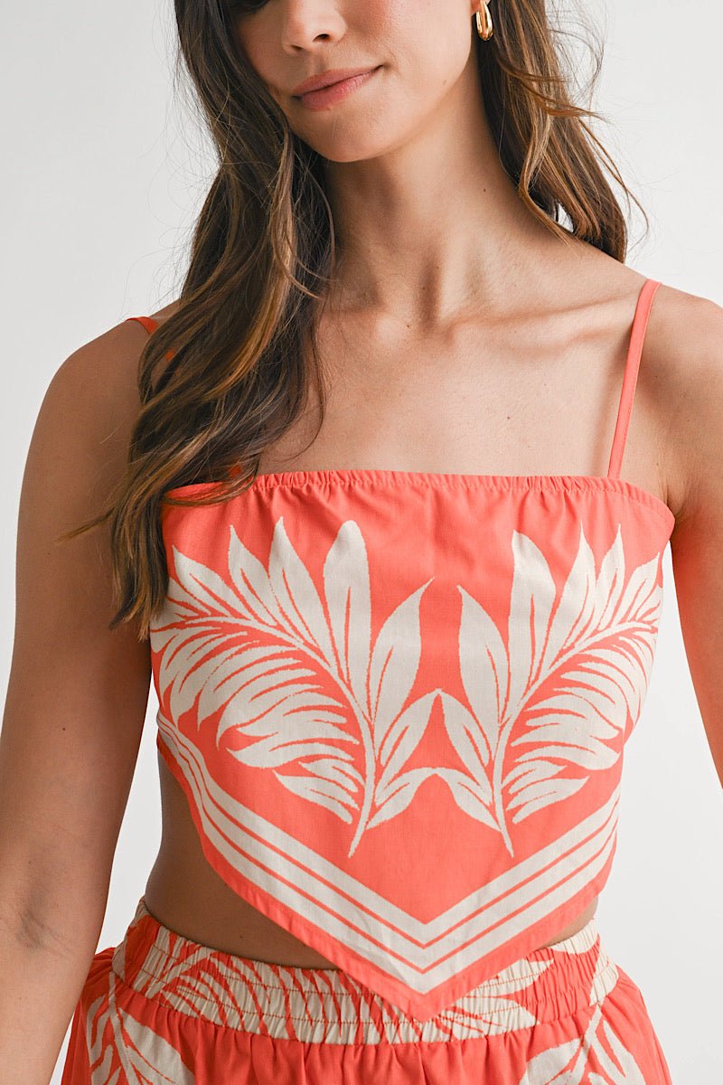 Bonita Pant Set in Clementine - obligato