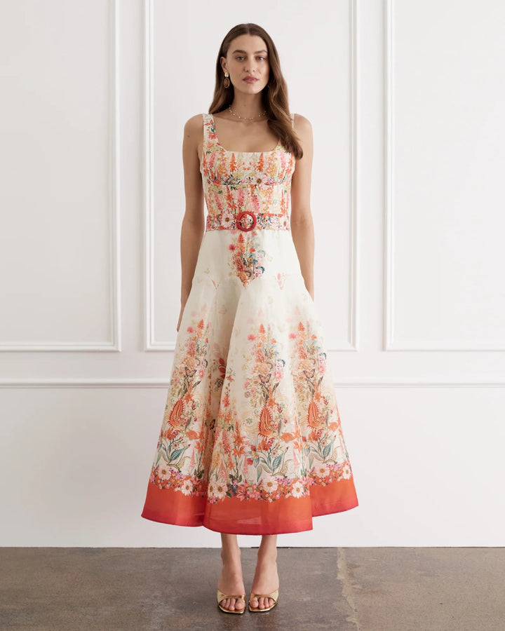 Bouquet Phoebe Midi Dress - obligato