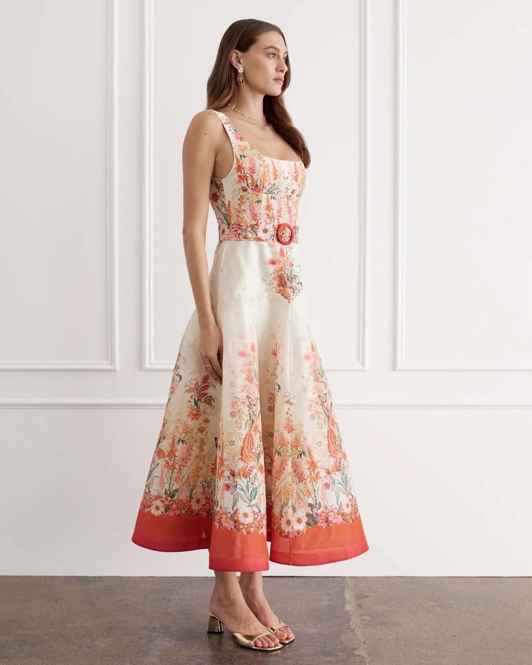 Bouquet Phoebe Midi Dress - obligato