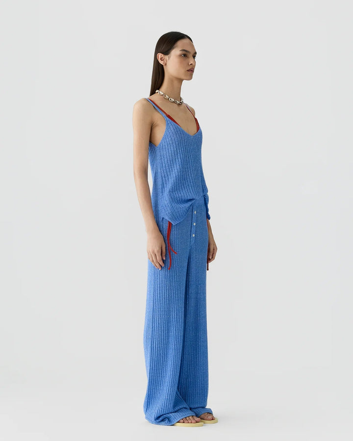 Breezy Rib Tank in Delft Blue - obligato