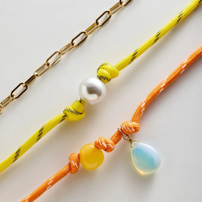 Brooke Semi-Precious Waterproof Anklet Set - obligato
