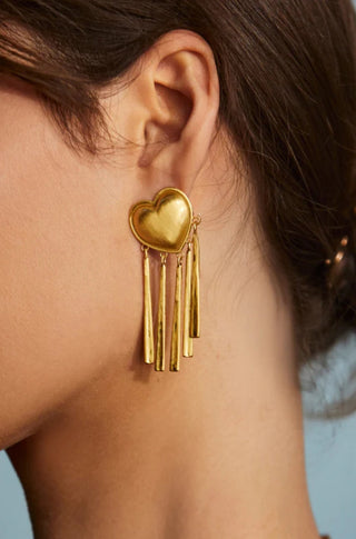 Brushed Party Harty Earrings - obligato