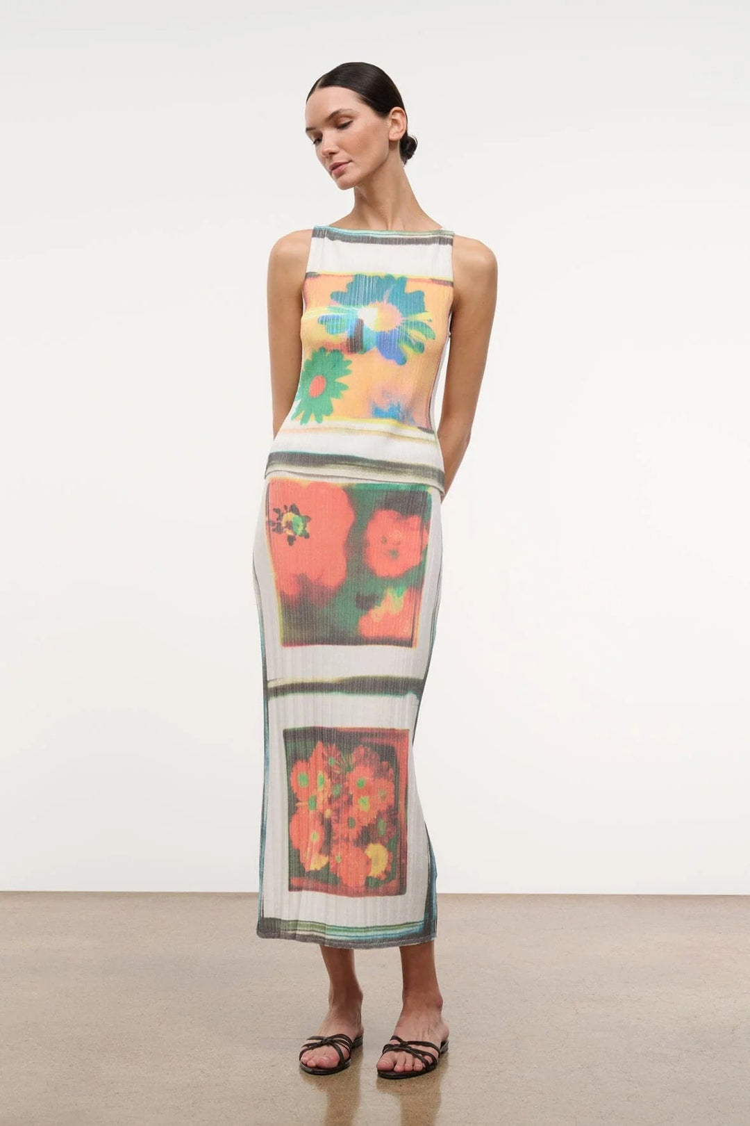 Brynn Dress Superbloom Scarf Dress - obligato