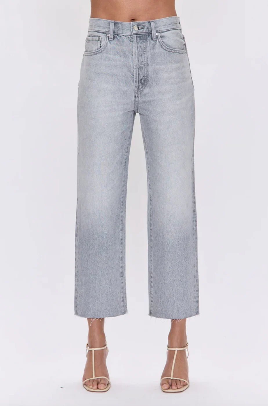 Cassie Crop Super High Rise Straight in Engma - obligato