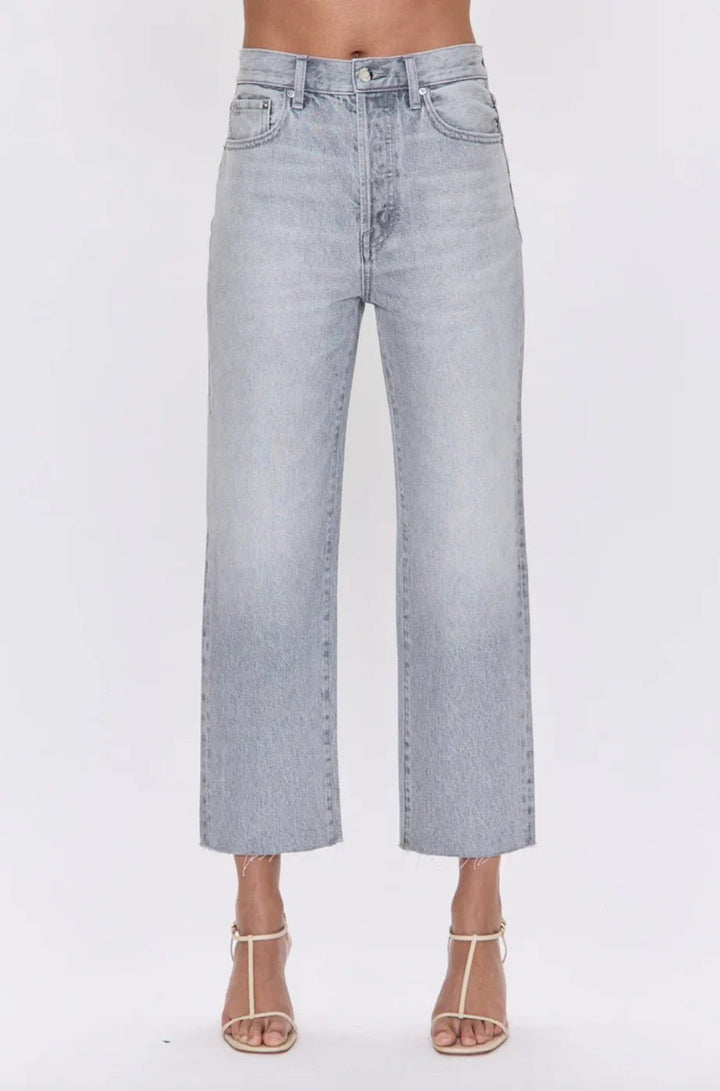 Cassie Crop Super High Rise Straight in Engma - obligato