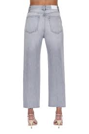 Cassie Crop Super High Rise Straight in Engma - obligato