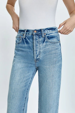 Cassie High Rise Jean in Bramble - obligato