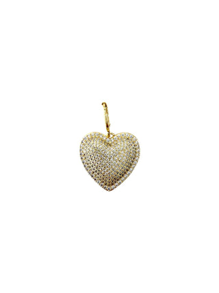 Create your own Scarf Neck - Orange Paisley - C: CZ Stud Heart