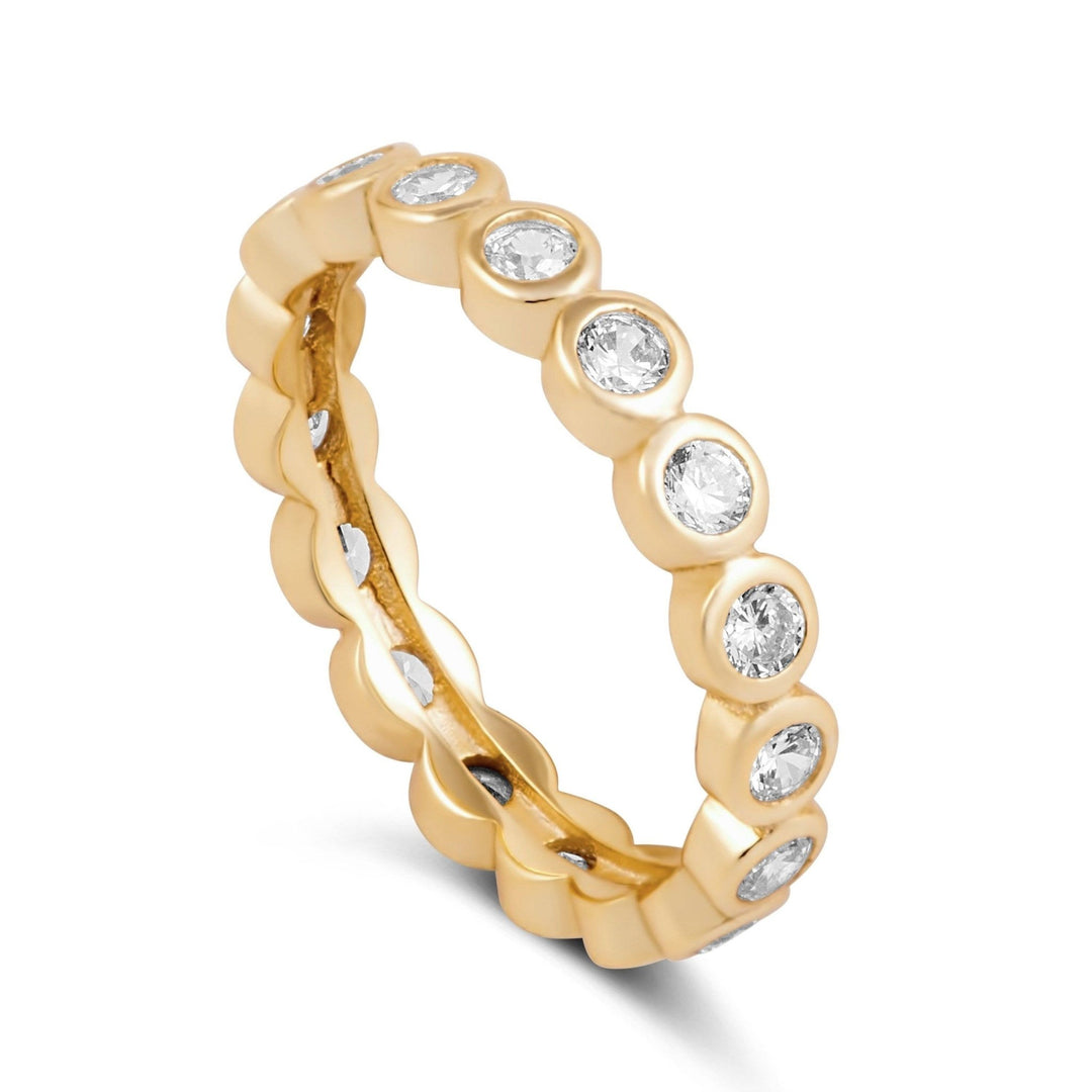Celeste Eternity Ring: Gold / 6 - obligato