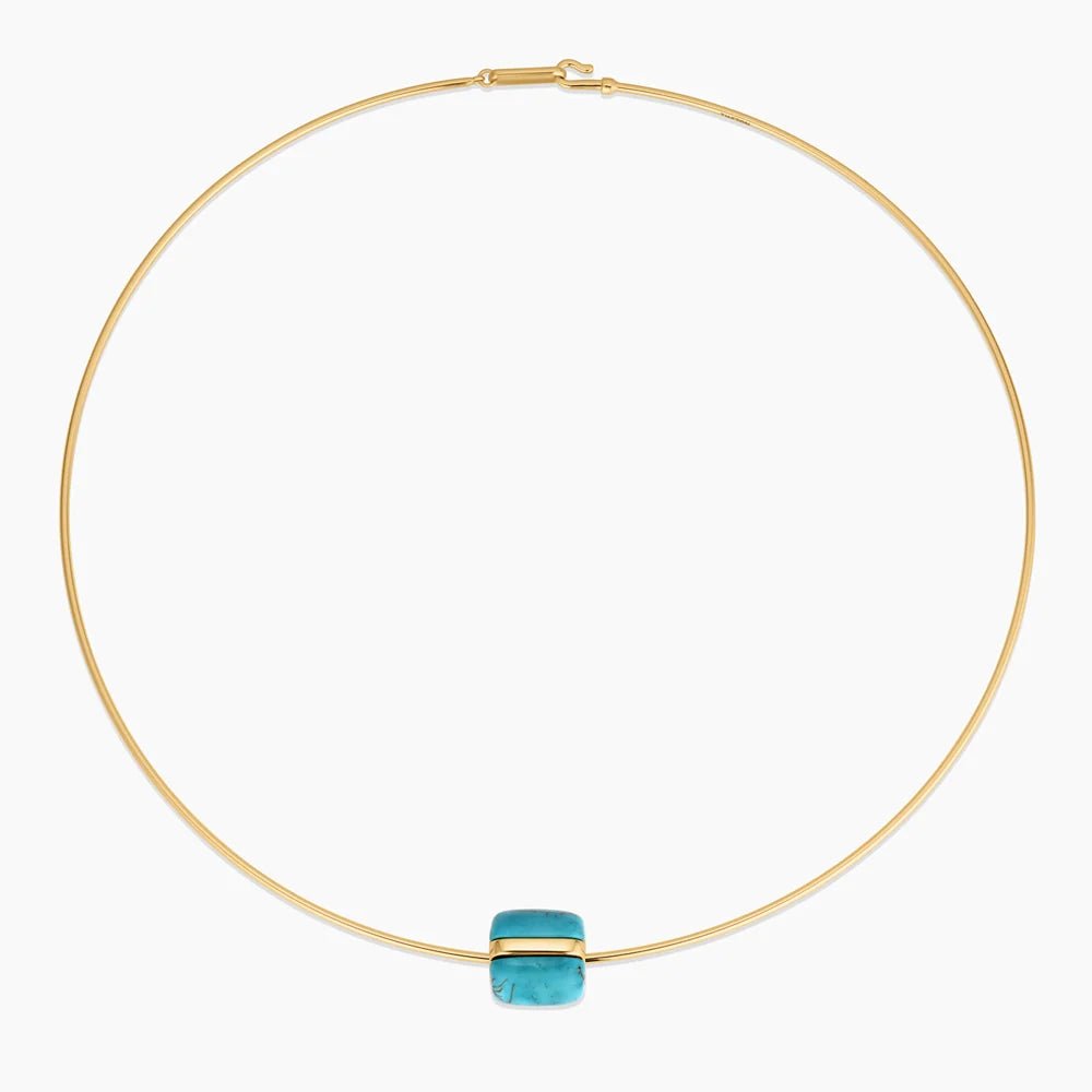 Celine Turquoise Choker Necklace - obligato
