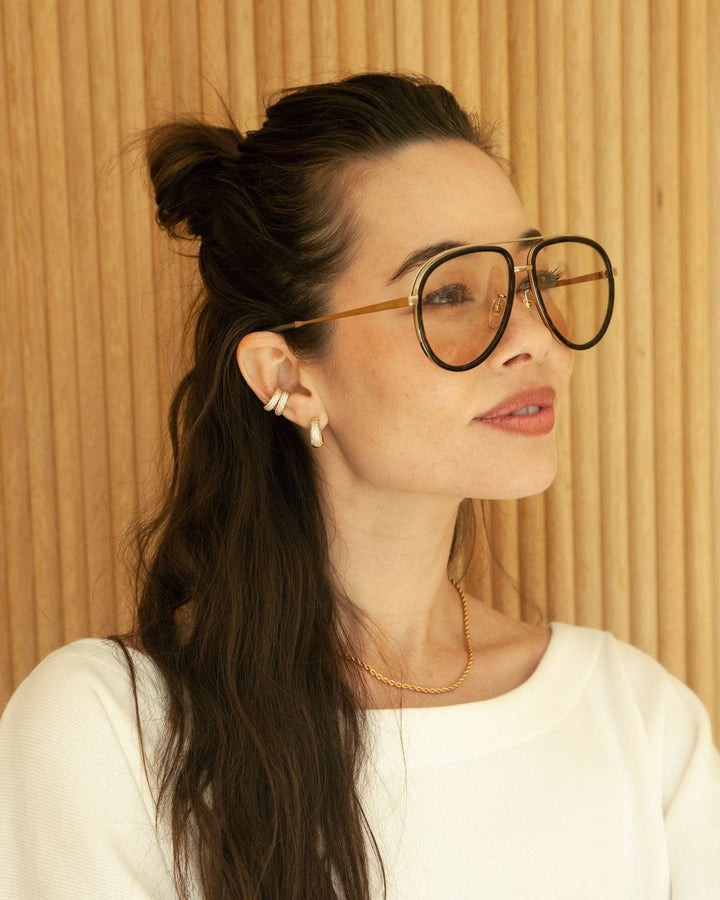 Chantel 14K Gold Plated Huggie Earrings - obligato