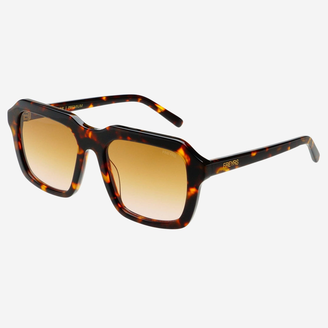 Charlie Acetate Unisex Rectangular Sunglasses : Dark Tortoise - obligato