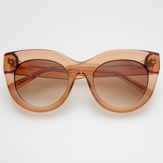 Charlotte Acetate Womens Cat Eye Sunglasses: Brown - obligato