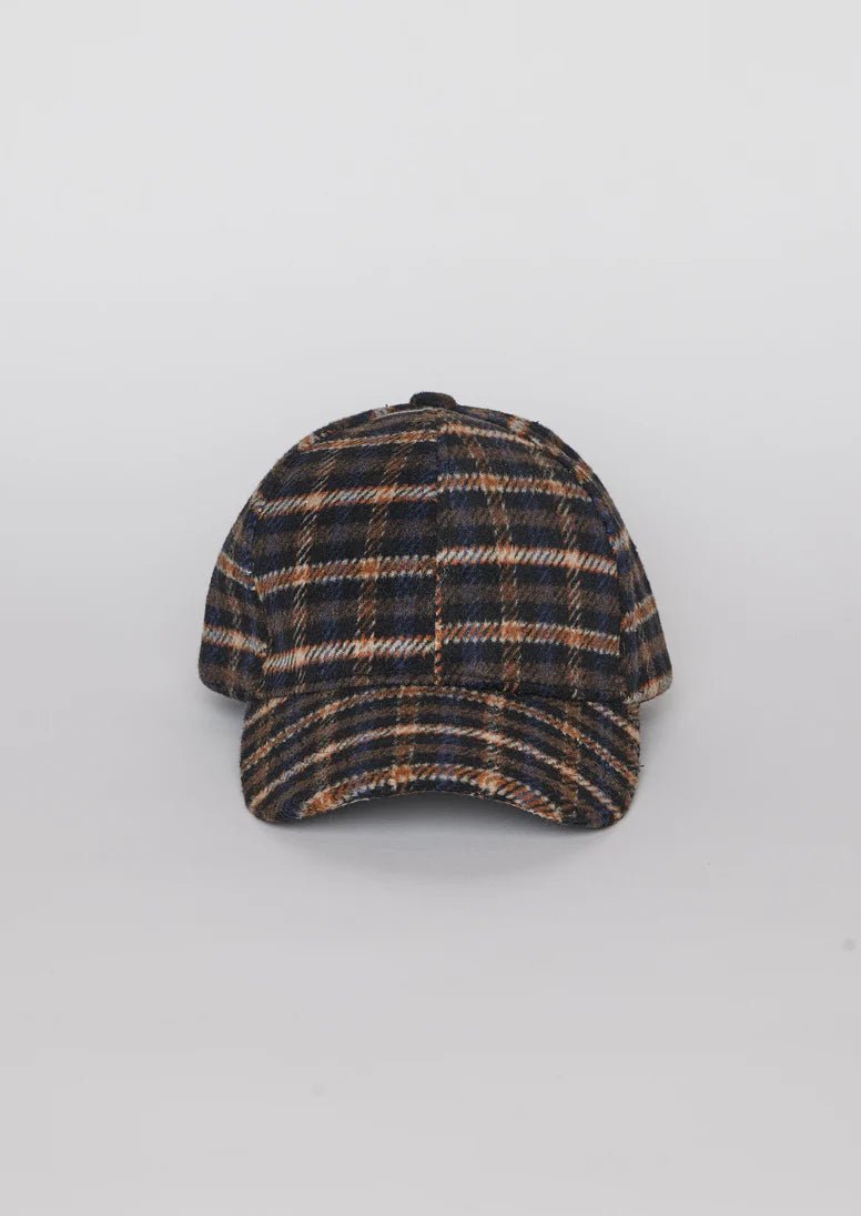 Check Winter Cap Navy Check - obligato