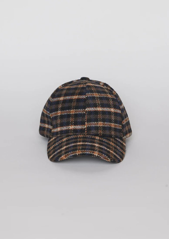 Check Winter Cap Navy Check - obligato