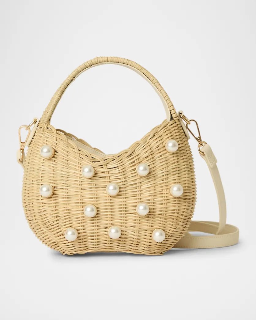 Chloe Mini Pearly Rattan Top - Handle Bag - obligato