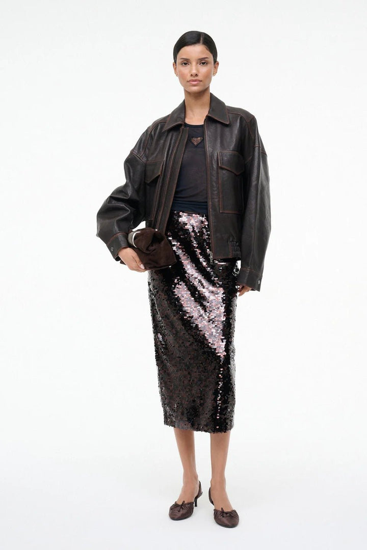 Ciara Skirt in Espresso Black - obligato