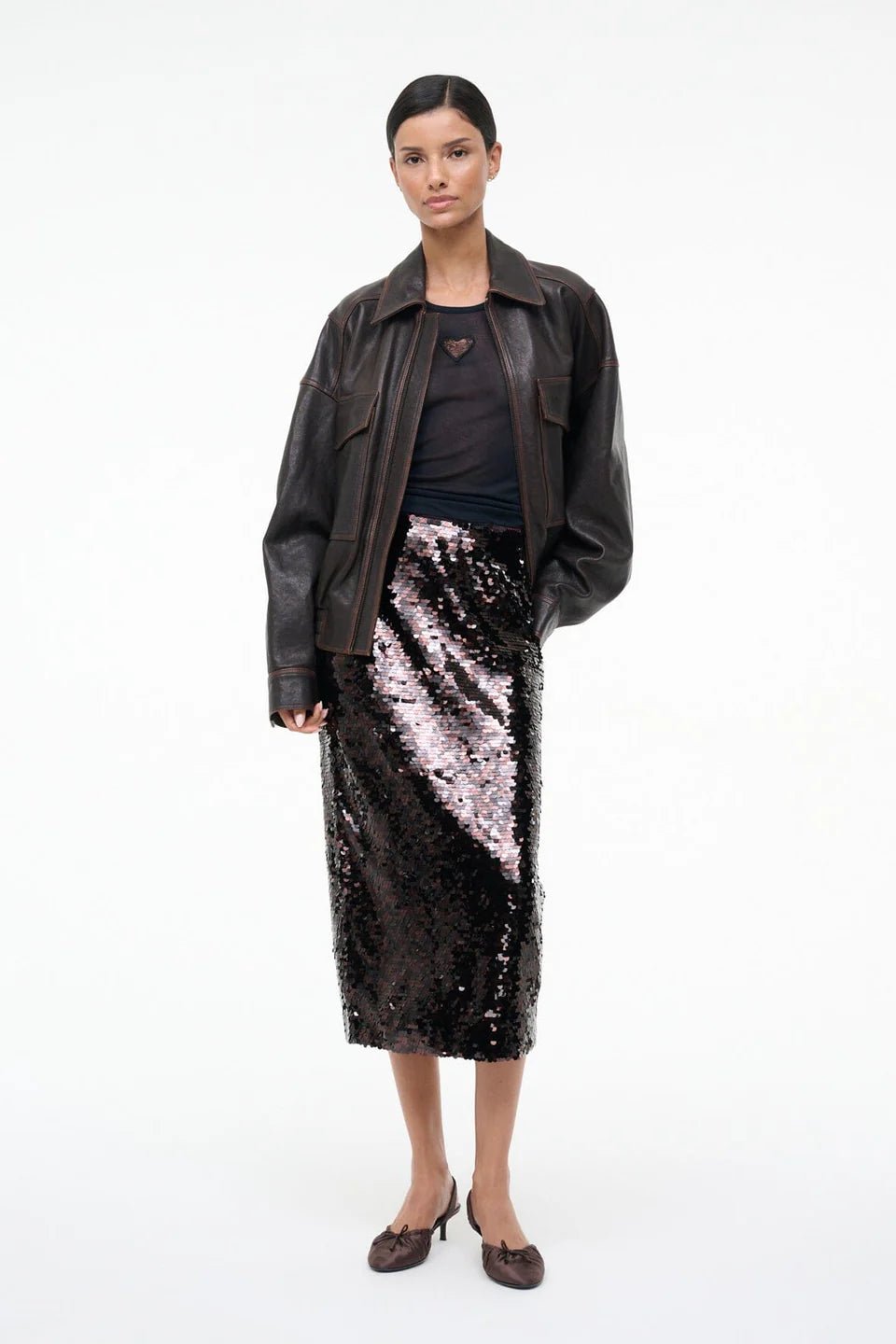 Ciara Skirt in Espresso Black - obligato