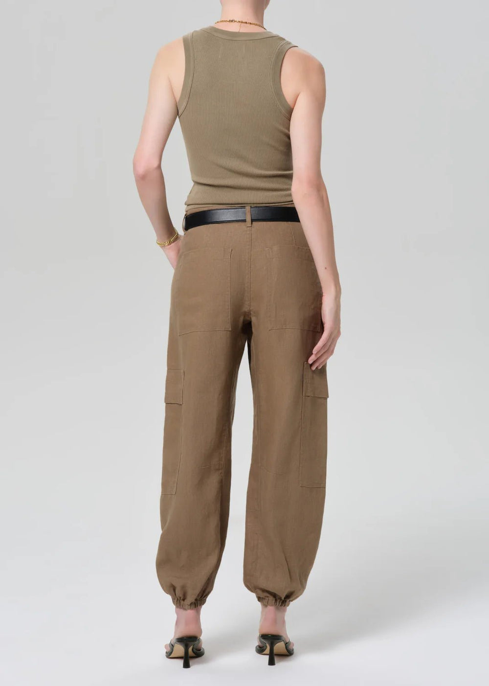 Ciela Balloon Utility Pant in Khaki - obligato