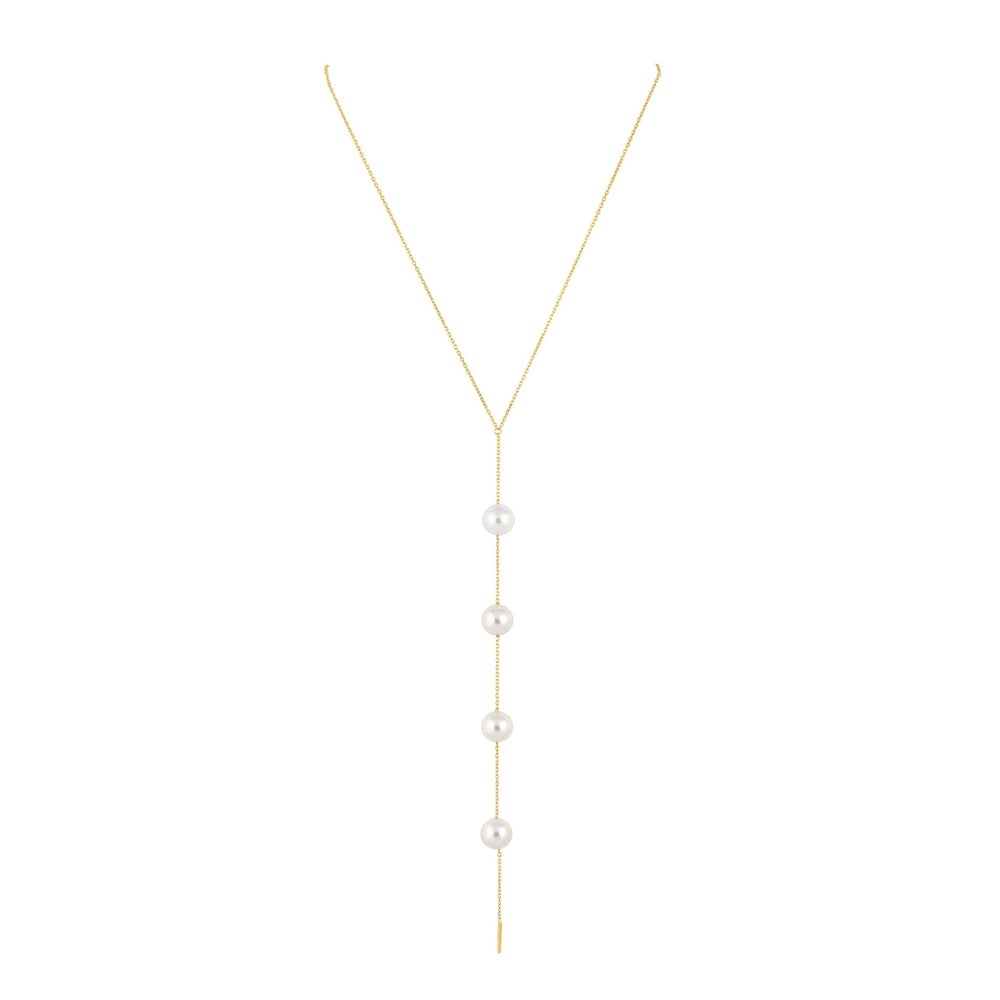 Cindy Pearl Lariat: GOLD - obligato