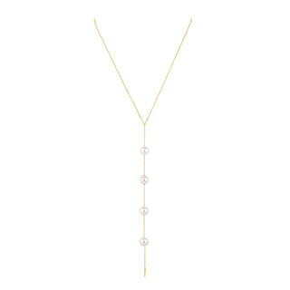 Cindy Pearl Lariat: GOLD - obligato