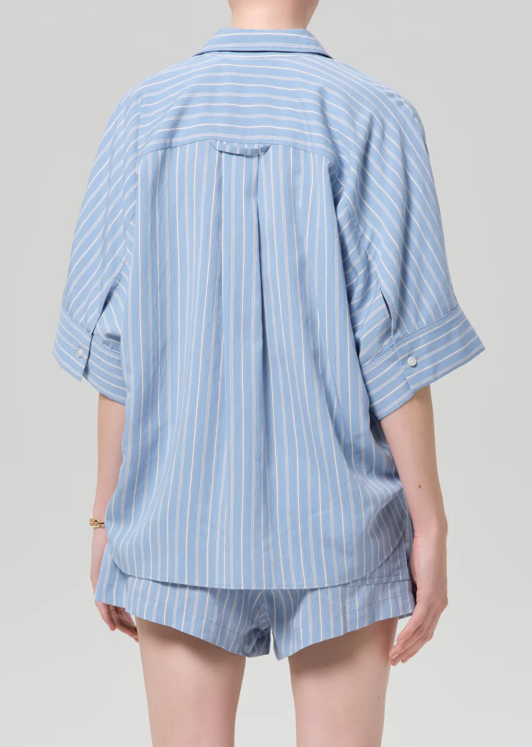 Claire Origami Shirt In Capri Stripe - obligato