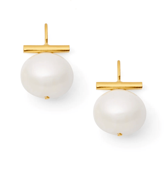 Classic Forever Fave Pebble Pearls Earrings~ Medium: White - obligato