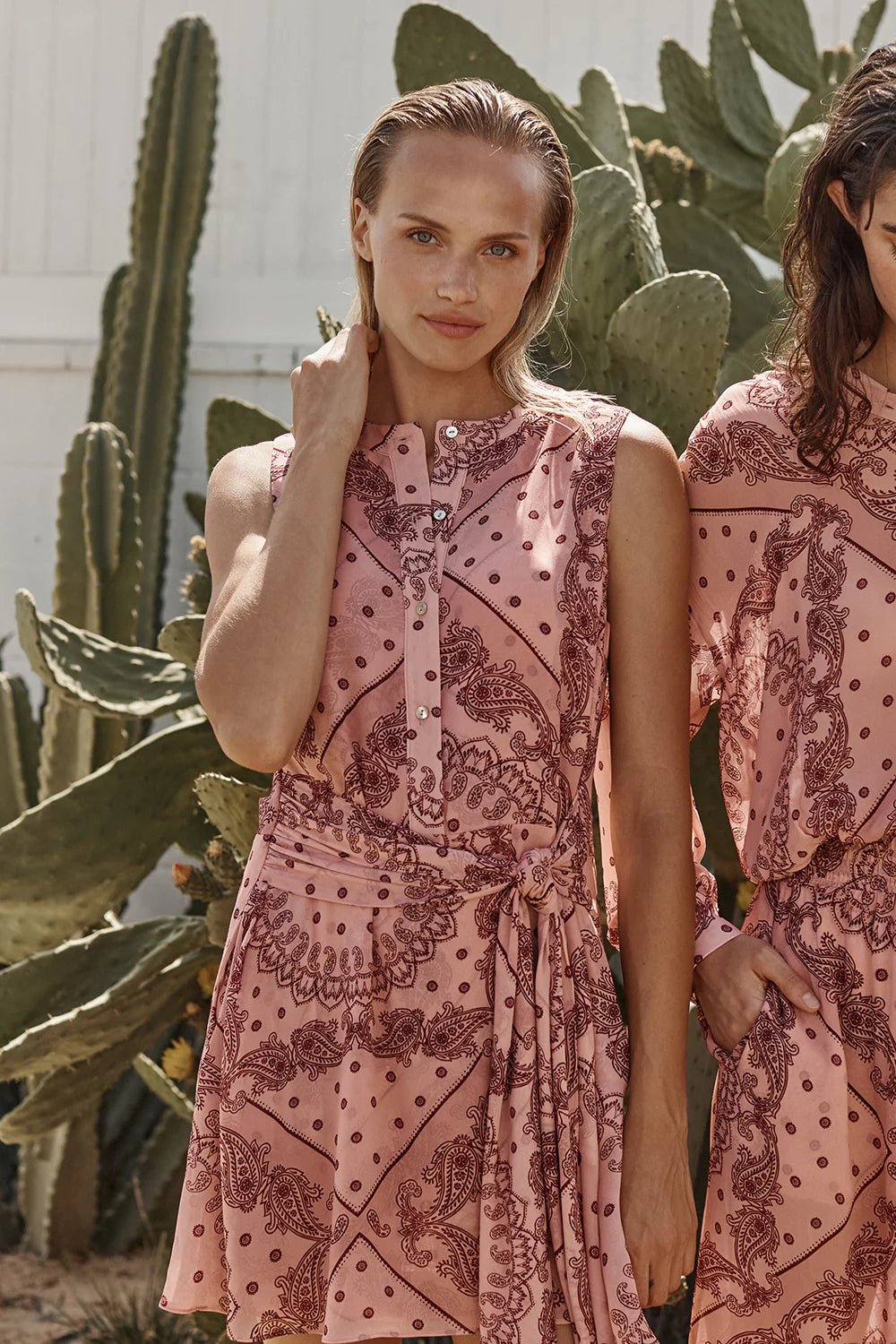 Clover Dress in Rose Bandana - obligato