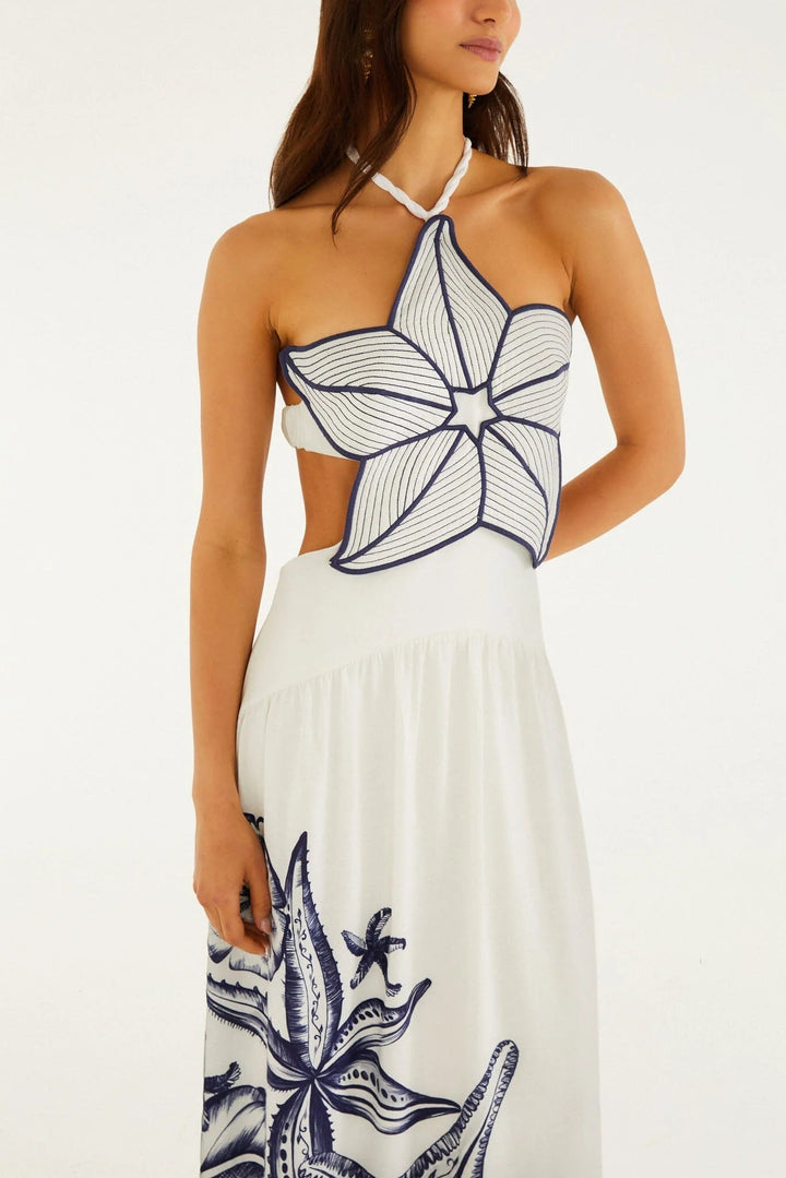 COAST STARS OFF - WHITE MAXI DRESS - obligato