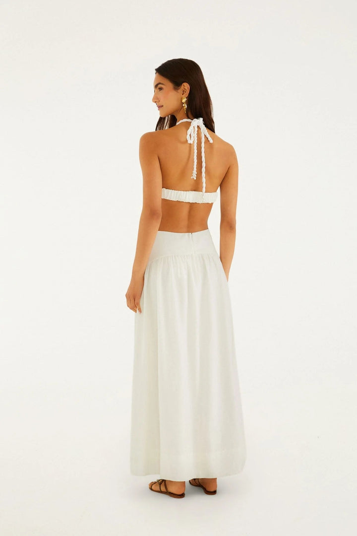 COAST STARS OFF - WHITE MAXI DRESS - obligato