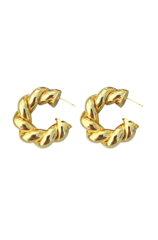 Coiled Gold Hoops - obligato