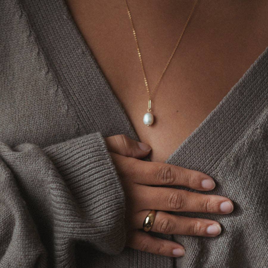 Colette Pearl Charm: 14k Gold Plated - obligato