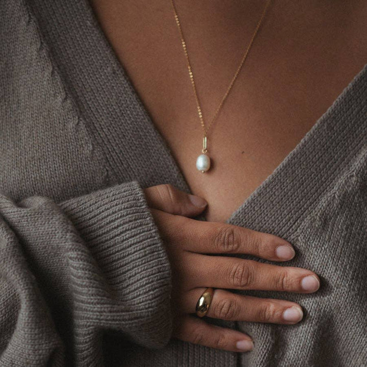 Colette Pearl Charm: 14k Gold Plated - obligato