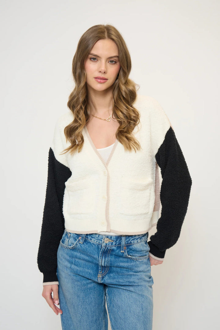 Colin Cropped Terrycloth Cardigan - obligato