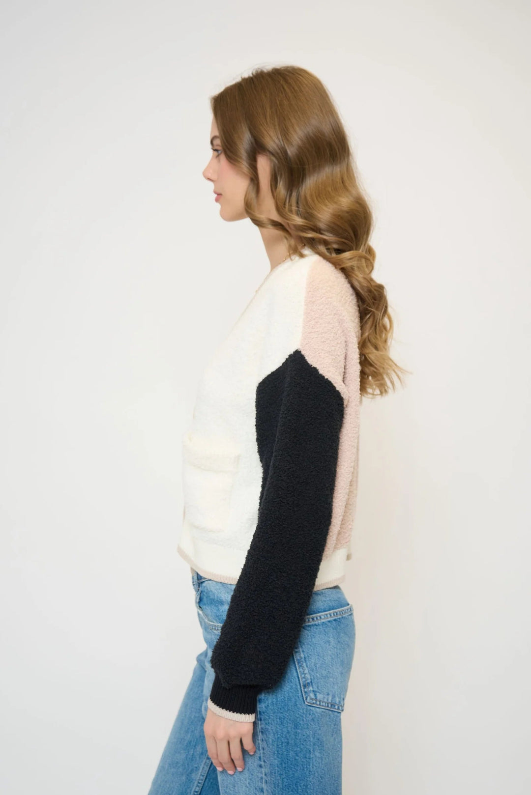 Colin Cropped Terrycloth Cardigan - obligato