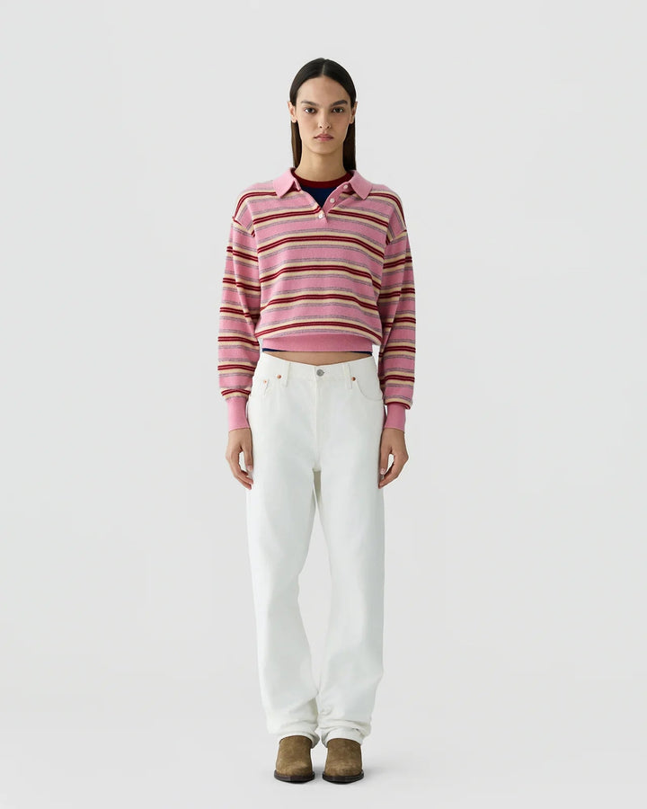 Collegiate Stripe Polo - obligato
