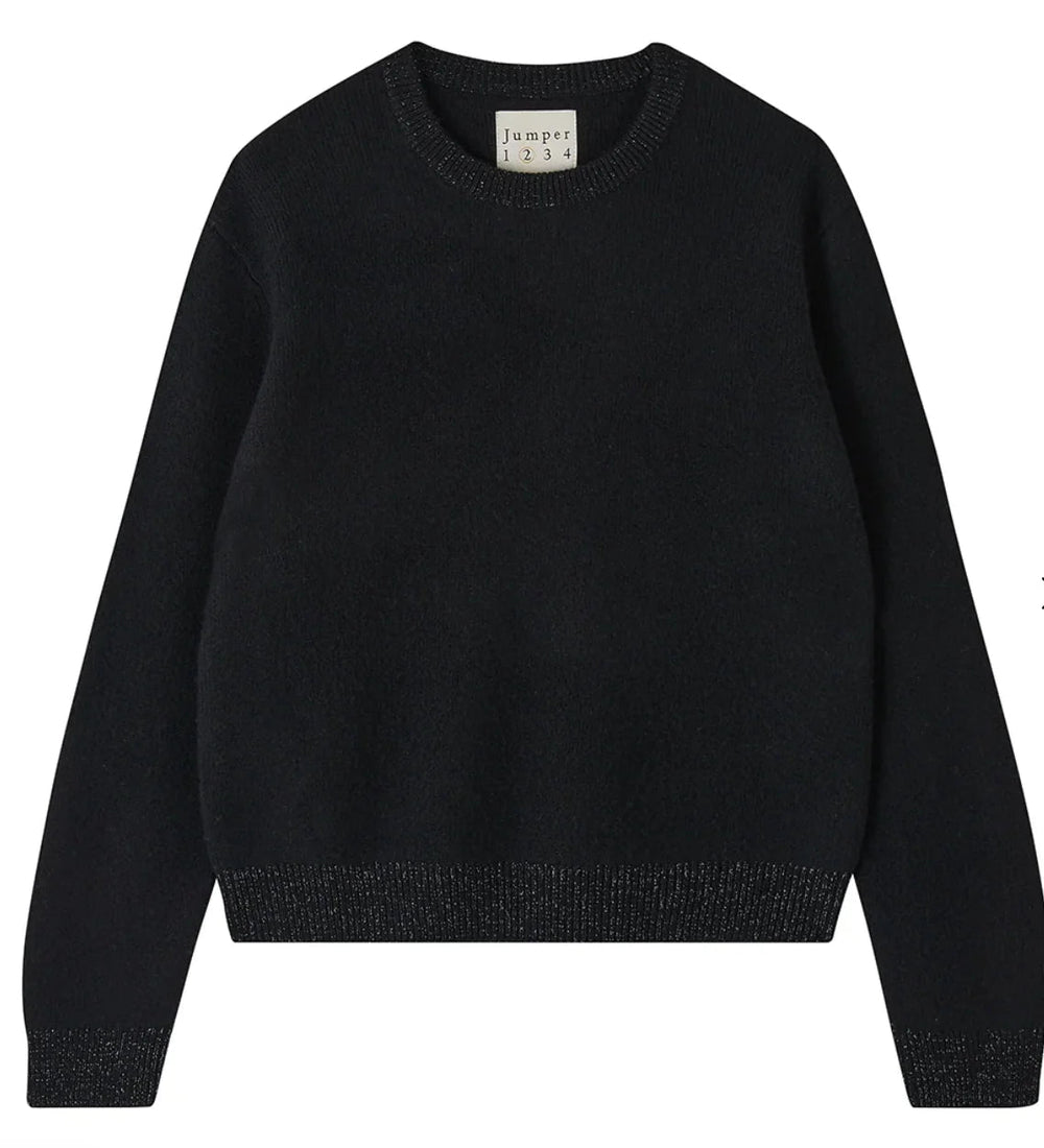 Contrast Lurex Rib Sweater - obligato