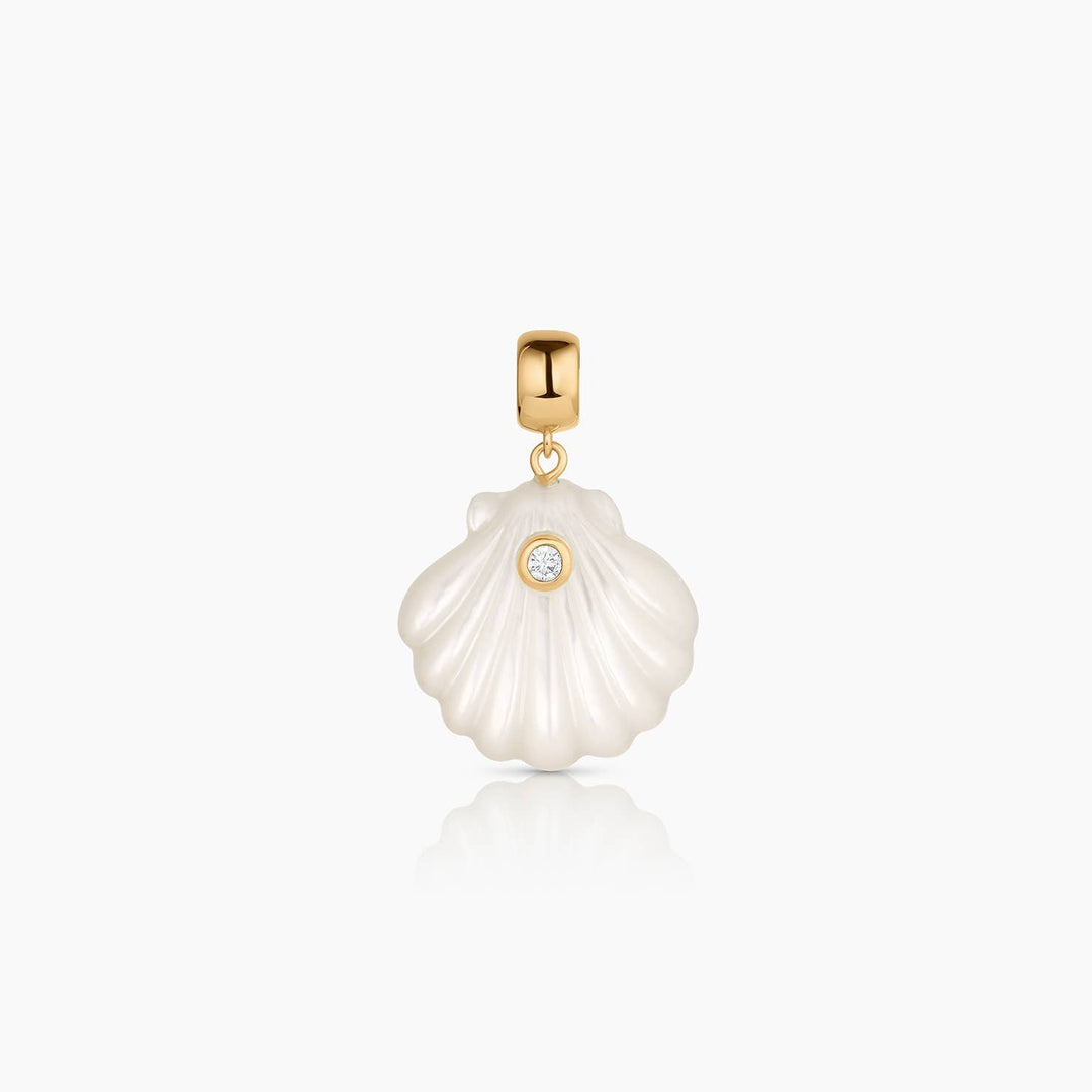 Coquille Mother Of Pearl Bail Charm - obligato