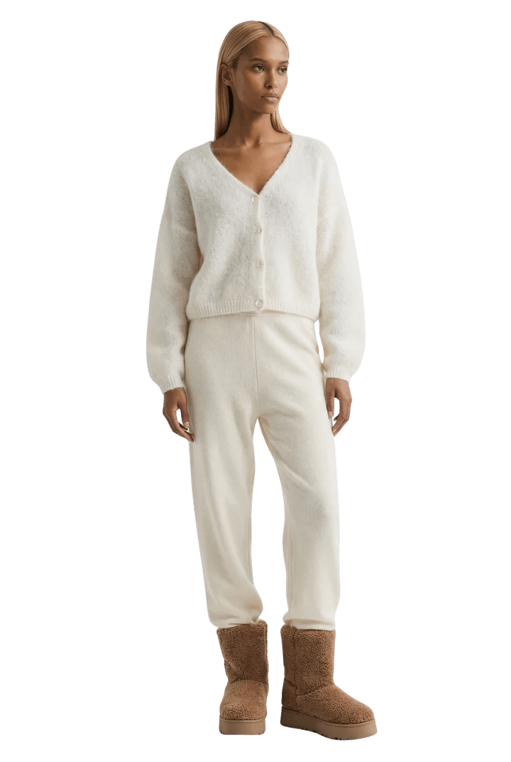 Corneila Cropped Pullover in White - obligato