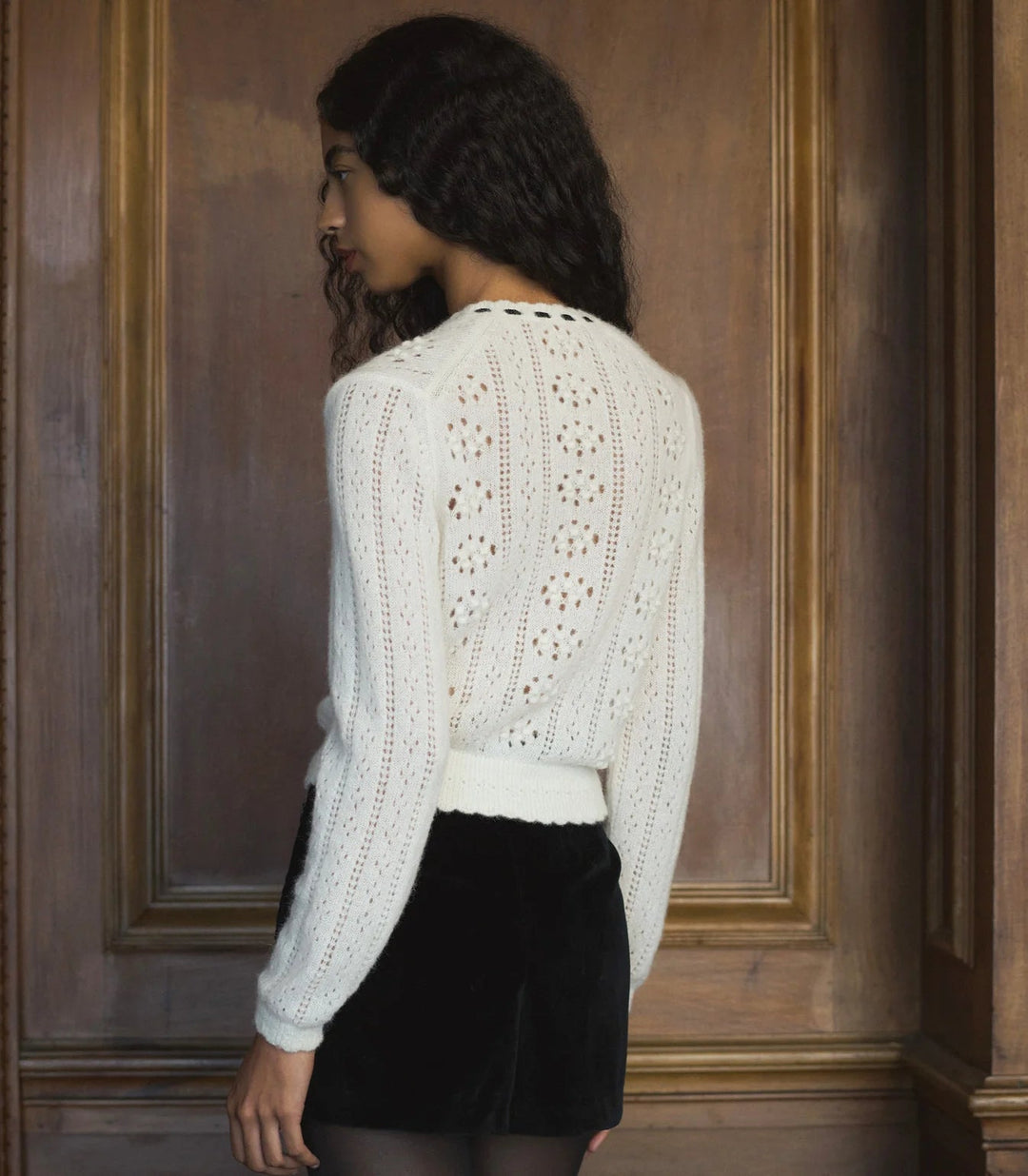 Cosette Cardigan in Ivory - obligato