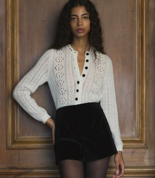 Cosette Cardigan in Ivory - obligato