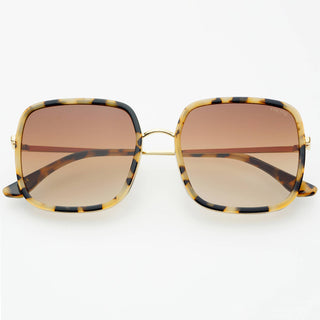 Cosmo Acetate Womens Square Sunglasses: Milky Tortoise - obligato