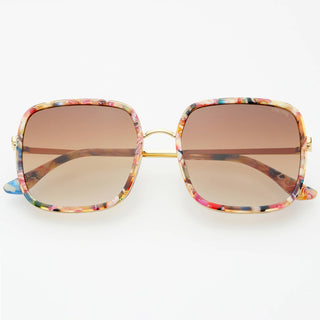 Cosmo Acetate Womens Square Sunglasses : Rose Tortoise - obligato