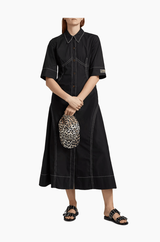 Cotton Poplin Long Shirt Dress - obligato