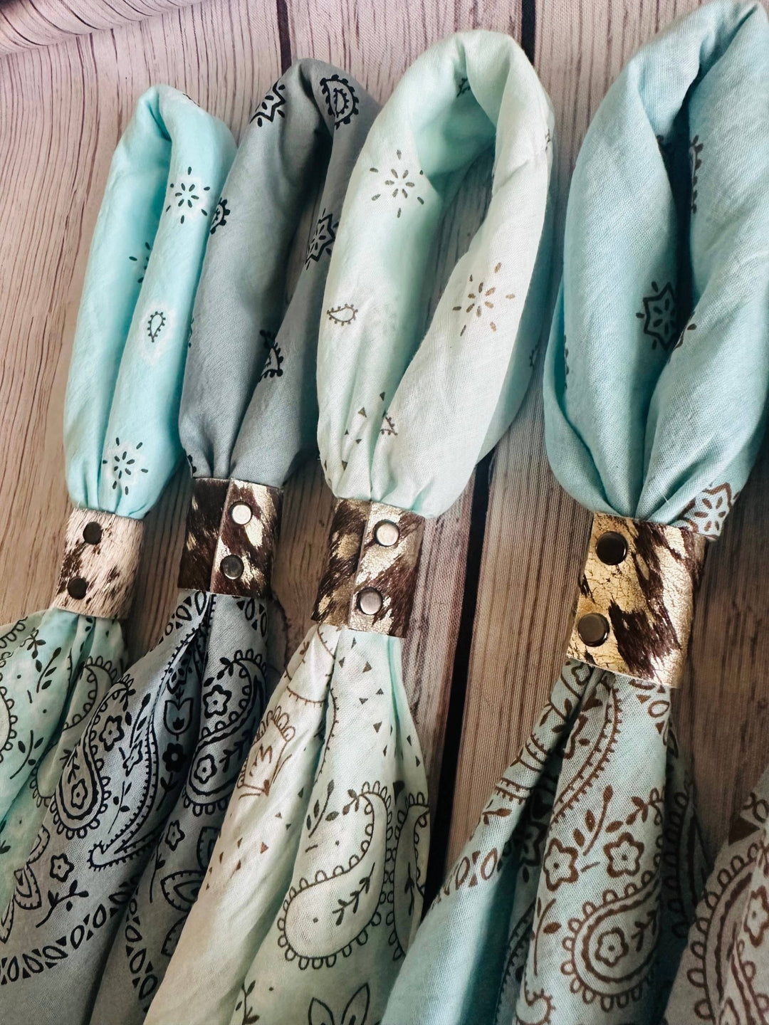 Cowboy Blue Hand Dyed Bandanas - obligato