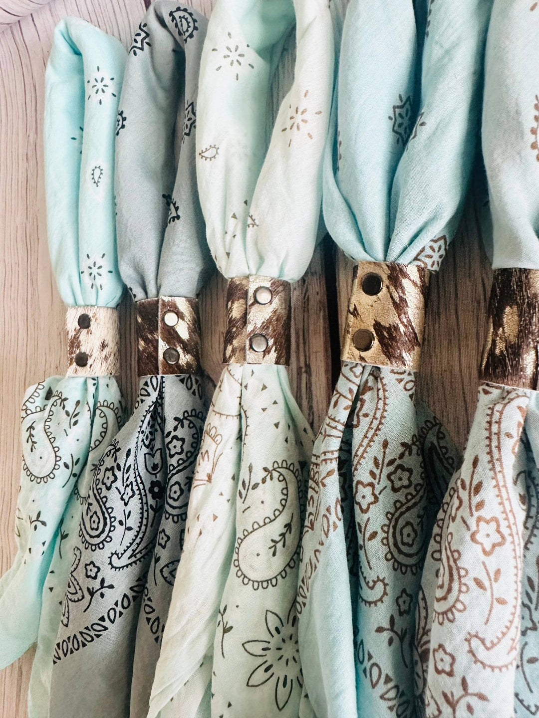 Cowboy Blue Hand Dyed Bandanas - obligato
