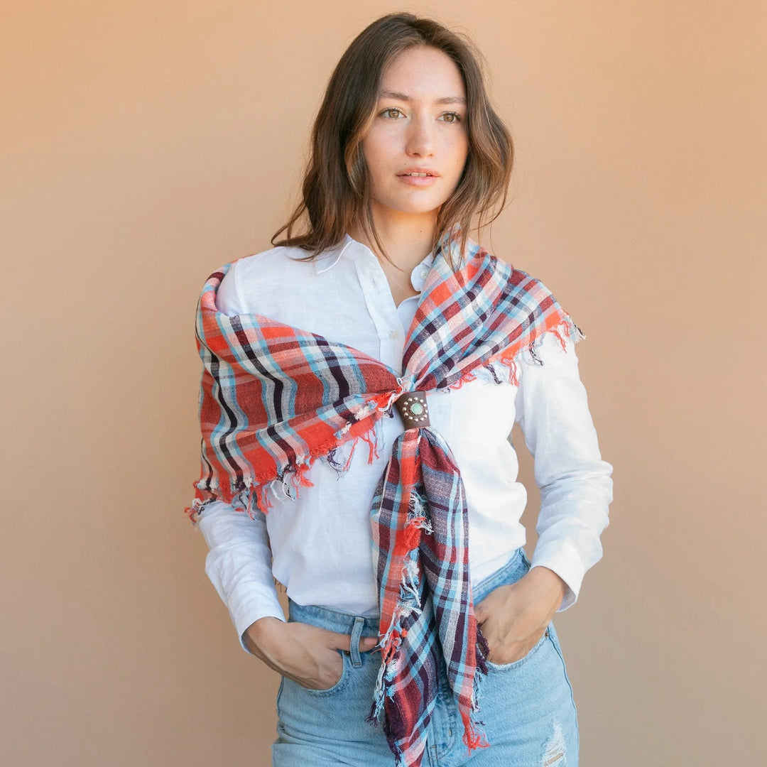 Cowboy Scarf in Ansell Ruby - obligato