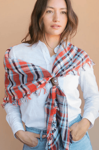 Cowboy Scarf in Ansell Ruby - obligato