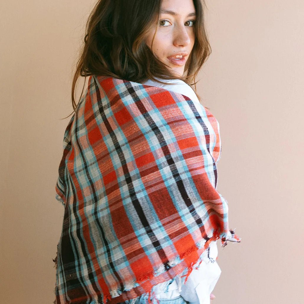 Cowboy Scarf in Ansell Ruby - obligato