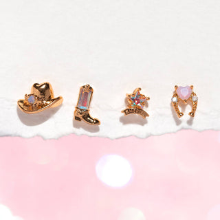 Cowgirl Stud Set: Gold - obligato